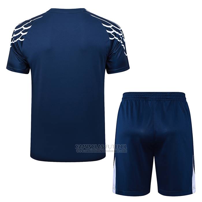 Fato de Treino Paris Saint-Germain Manga Curta 2025-2026 Azul - Calcas Curta
